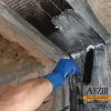 cfrp fabric saturation with epoxy based gel - Afzir Retrofitting Co.