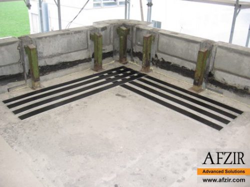 Strengthening of concrete slab with carbon laminate - Afzir Retrofitting Co.