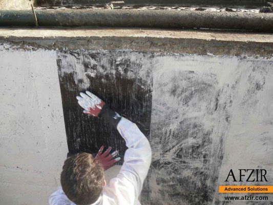CFRP in concrete pool