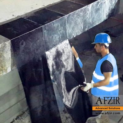Carbon Fiber Installation using epoxy adhesive - Afzir Retrofitting Co.