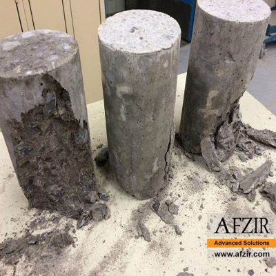 break test of concrete reinforced with fibers- Afzir Retrofitting Co.
