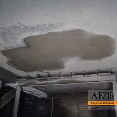 overhead slab repair with polymer repair mortar-AFZIR Co